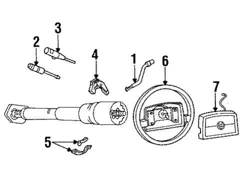 1994 Cadillac Fleetwood Switches Diagram
