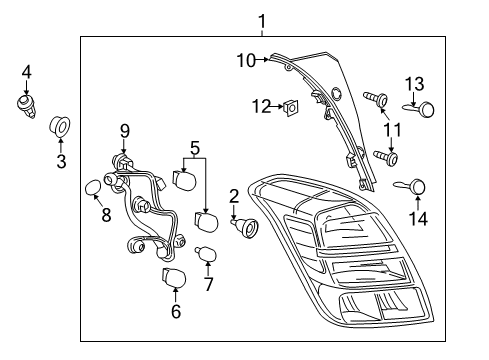 2017 Chevy Trax Bracket Bolt Diagram for 42505968