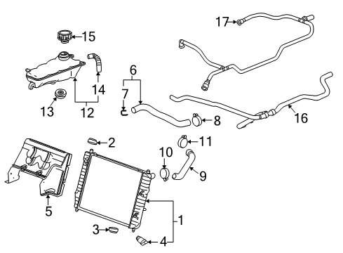 2012 Chevy Corvette Inlet Hose Diagram for 15868160