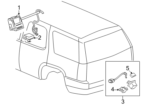 2008 GMC Yukon Parking Aid Diagram 2 - Thumbnail