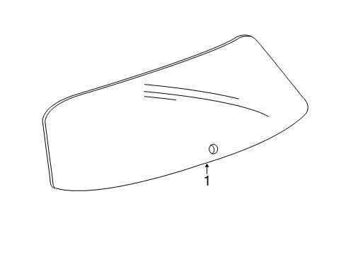 2022 Chevy Trax Glass - Lift Gate Diagram