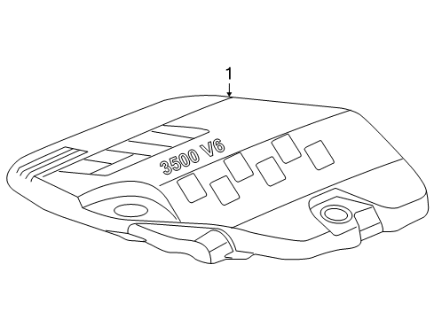 2008 Saturn Aura Engine Appearance Cover Diagram 1 - Thumbnail