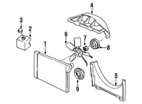 1985 Chevy Camaro Recovery Tank Diagram for 14070997