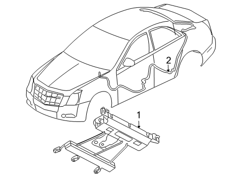 2009 Cadillac CTS Antenna & Radio Diagram 2 - Thumbnail