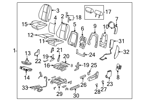 2014 Chevy Silverado 2500 HD Lumbar Control Seats Diagram