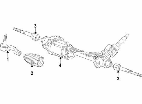 2022 Chevy Camaro Steering Column & Wheel, Steering Gear & Linkage Diagram 3 - Thumbnail