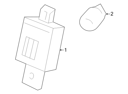2023 GMC Canyon License Lamps Diagram