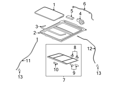 2007 Pontiac Torrent Sunroof Diagram