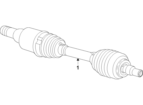 2020 Buick Regal TourX Front Axle Diagram