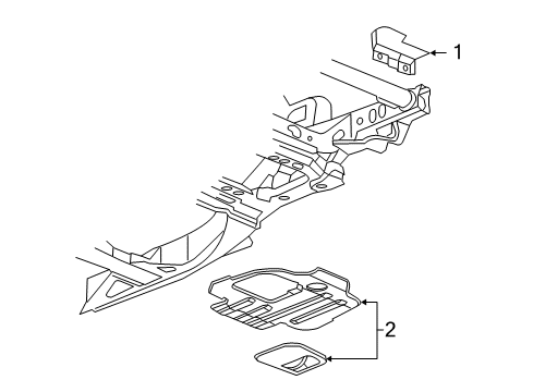 2007 Buick Rainier Splash Shields Diagram
