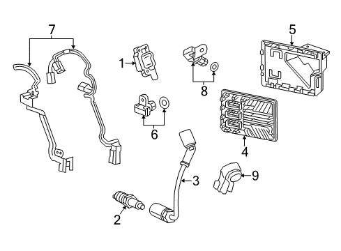 2017 Chevy Suburban Spark Plug Diagram for 12622441