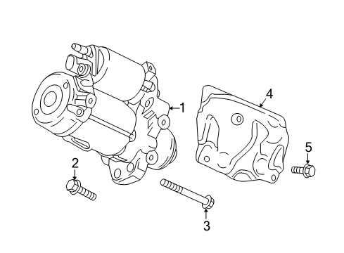 2019 Cadillac CT6 Starter Diagram for 12686235