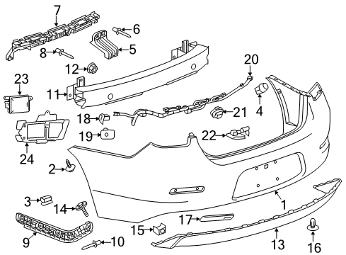 2015 Chevy Malibu Rear Bumper Diagram