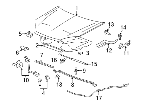 2008 Saturn Aura Front Seal Diagram for 10363828