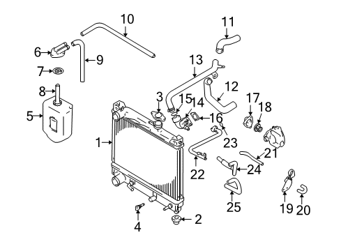 1999 Chevy Tracker By-Pass Hose Diagram for 91175113