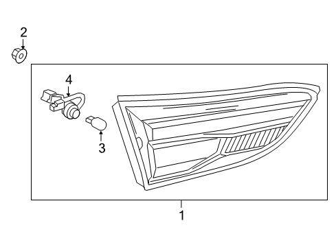 2022 GMC Terrain Backup Lamp Assembly, Rear Driver Side Diagram for 84931515