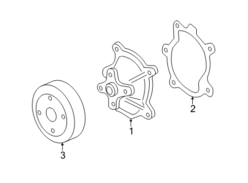 2006 Chevy Monte Carlo Cooling System, Radiator, Water Pump, Cooling Fan Diagram 1 - Thumbnail