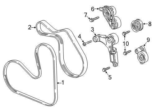 2018 Buick LaCrosse Belts & Pulleys Diagram
