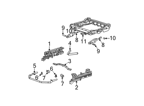 2000 Chevy Monte Carlo Tracks & Components Diagram 2 - Thumbnail