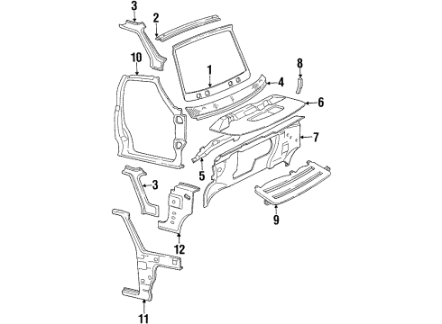 1990 Oldsmobile Silhouette Cowl Diagram