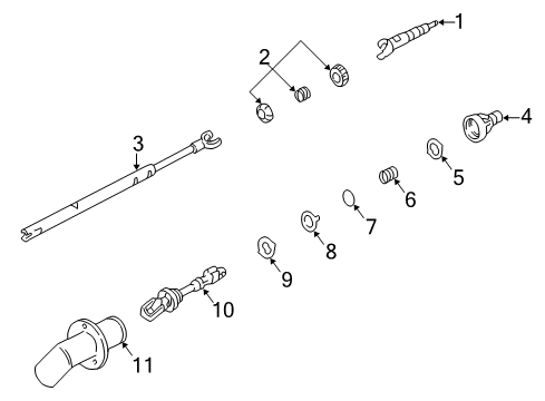 2004 Buick Regal Shaft & Internal Components Diagram