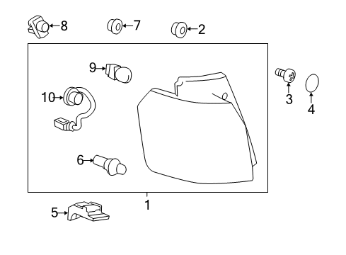 2011 GMC Terrain Socket & Wire Diagram for 23389937