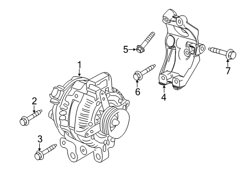 2010 Cadillac CTS Alternator Diagram 1 - Thumbnail