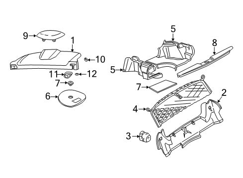 2005 Chevy Monte Carlo Interior Trim - Rear Body Diagram