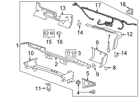 2012 Chevy Silverado 1500 Parking Aid Diagram 5 - Thumbnail