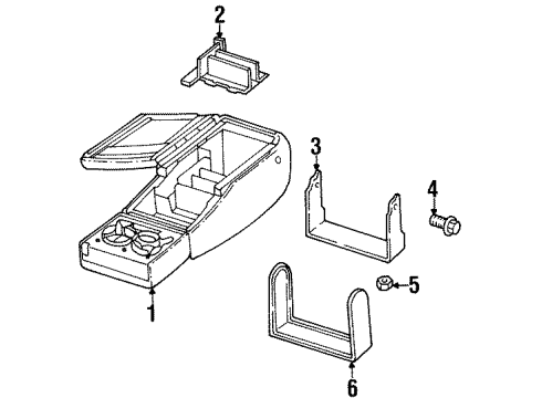 1994 Cadillac Fleetwood Armrest Diagram