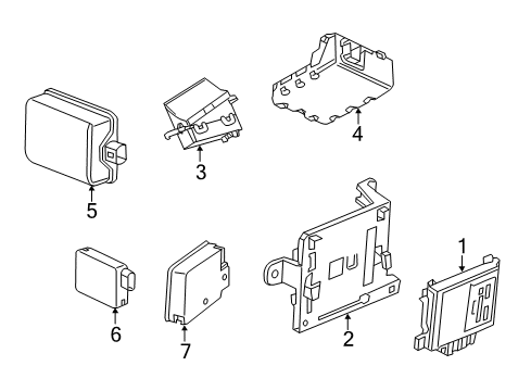 2013 Cadillac ATS Electrical Components Diagram