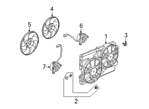 2008 Saturn Vue Cooling System, Radiator, Water Pump, Cooling Fan Diagram 8 - Thumbnail
