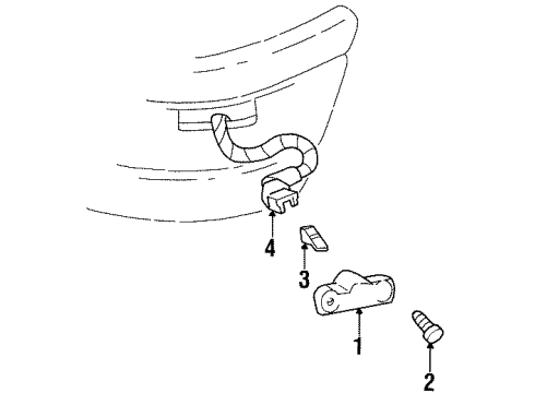 1998 Chevy Monte Carlo Front Lamps - Side Marker Lamps Diagram