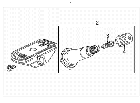 2022 GMC Yukon Tire Pressure Monitoring Diagram