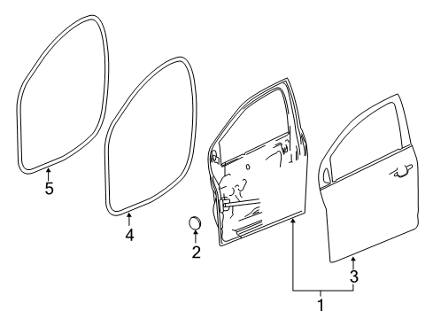 2017 Chevy Sonic Front Door Diagram