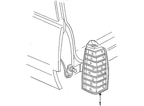 1986 Pontiac Sunbird Tail Lamps Diagram 4 - Thumbnail