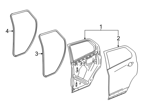 2018 Chevy Equinox Rear Door Diagram