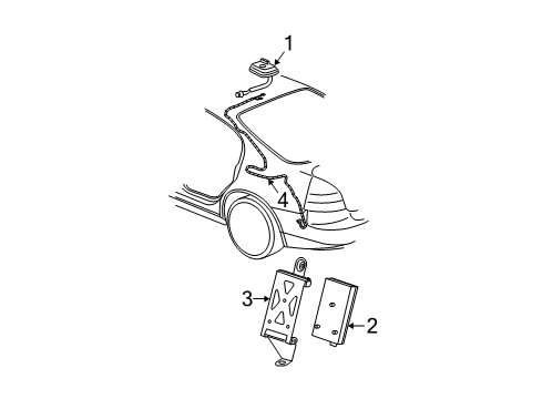 2007 Buick LaCrosse Antenna & Radio Diagram 1 - Thumbnail