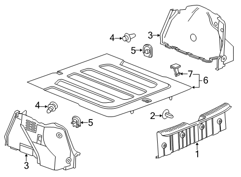 2019 Chevy Sonic Interior Trim - Rear Body Diagram 3 - Thumbnail