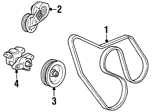 1994 GMC C3500 Belts & Pulleys, Maintenance Diagram 2 - Thumbnail