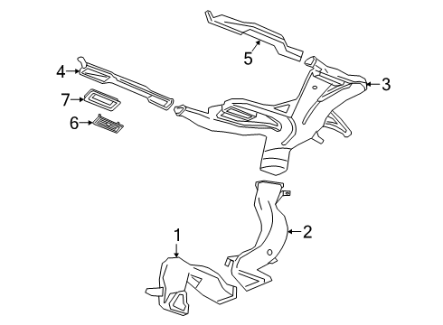 2020 Cadillac XT6 Ducts Diagram 2 - Thumbnail