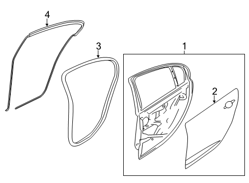 2017 Chevy SS Rear Door Diagram