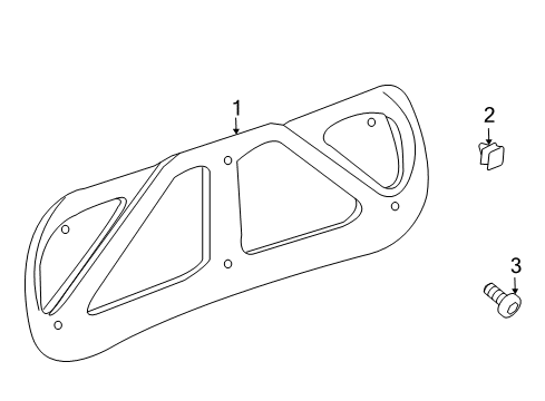 2007 Pontiac Grand Prix Interior Trim - Trunk Lid Diagram