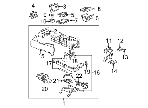 2006 Chevy Avalanche 1500 Insulation, Passenger Side Diagram for 15070568