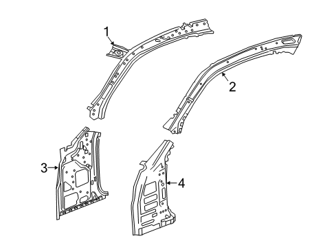2022 Chevy Camaro Hinge Pillar Diagram