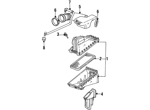 1999 Oldsmobile Aurora Air Intake Diagram