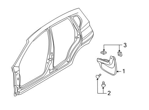 2007 Chevy Aveo5 Exterior Trim - Quarter Panel Diagram