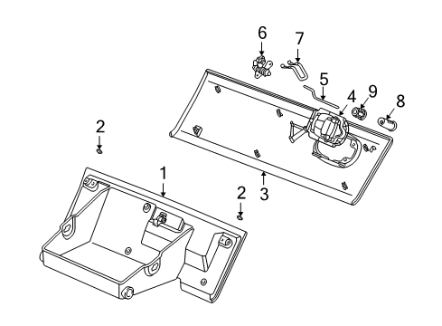 2002 Saturn Vue Glove Box Diagram