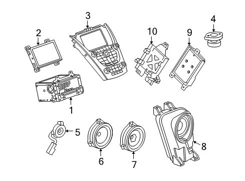 2015 GMC Terrain Radio Diagram for 84062126
