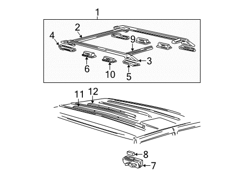 2000 GMC Safari End Support Gasket Diagram for 15667587